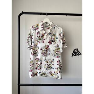 Wacko Maria Guilty Parties Skull Print Shirt